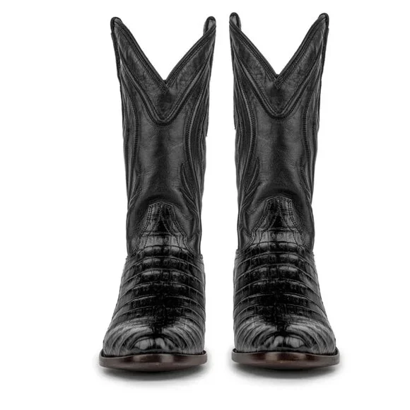 NWT Rujo Boots Mens The Blake Caiman Midnight Black 10.5 D Boxed - Picture 11 of 12